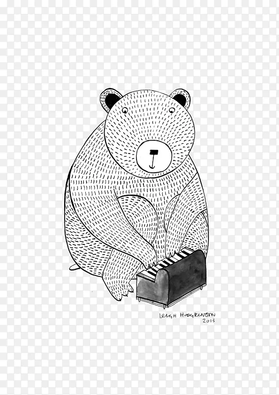 北极熊幼崽画北极熊