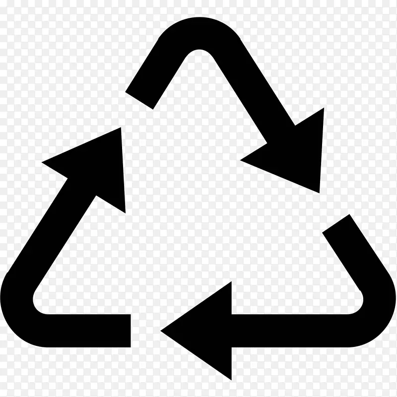 回收符号塑料计算机图标.回收