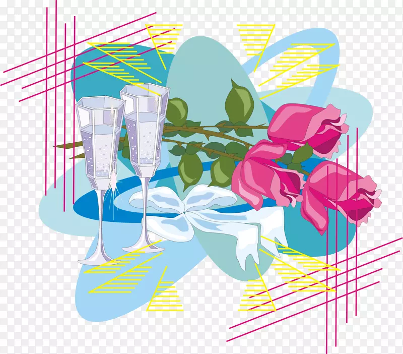 剪贴画-酒杯