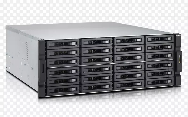 网络存储系统系列附加SCSI系列ata QNAP系统公司。硬盘机架