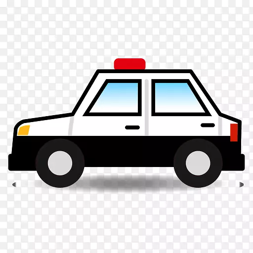 Car emojipedia SMS Vehicle-警车