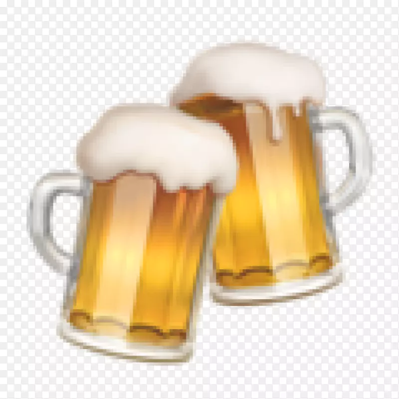 啤酒杯表情符号啤酒厂啤酒酿造谷物和麦芽啤酒