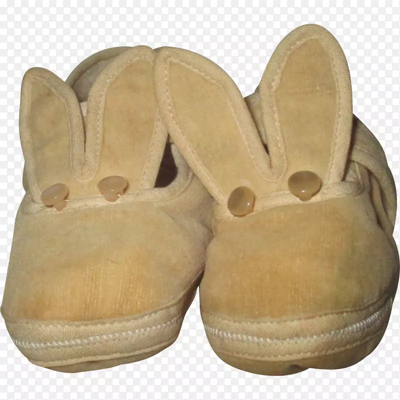 拖鞋，米色步行鞋-婴儿鞋