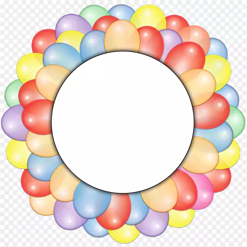 热气球节生日派对-圆圈框架