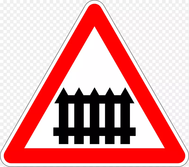 铁路运输水平横过交通标志警告标志行人过路-交通标志