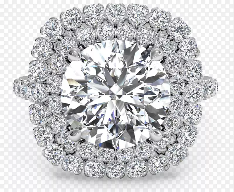 订婚戒指钻石切割结婚戒指-海登帕内蒂埃