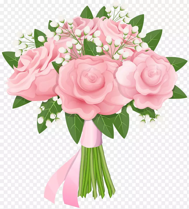 花束玫瑰粉色剪贴画