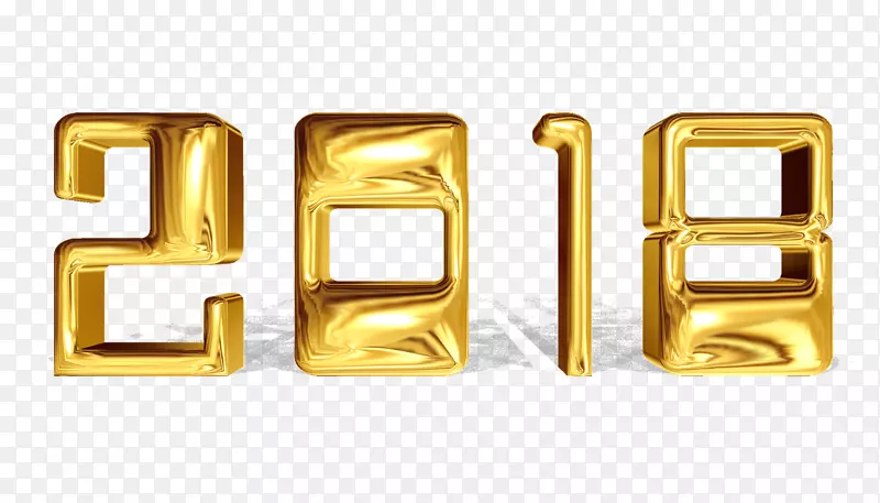 金色刻字桌面壁纸字体-新年快乐