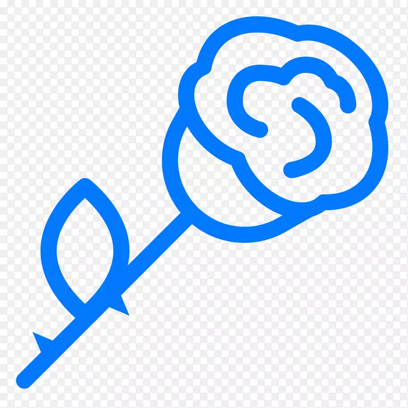 电脑图标玫瑰轮廓