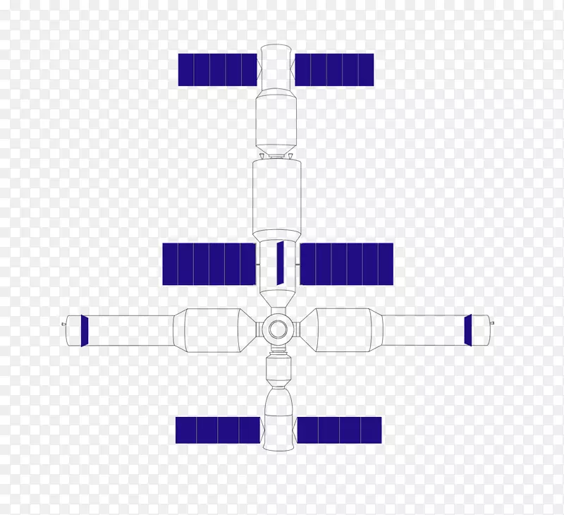 钴蓝紫图案-太空站