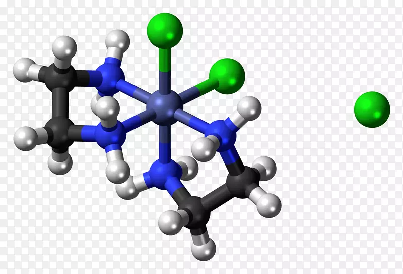 配位配合物八面体分子几何构型顺式-二氯-(乙二胺)钴(Ⅲ)氯代氯化钴-钴