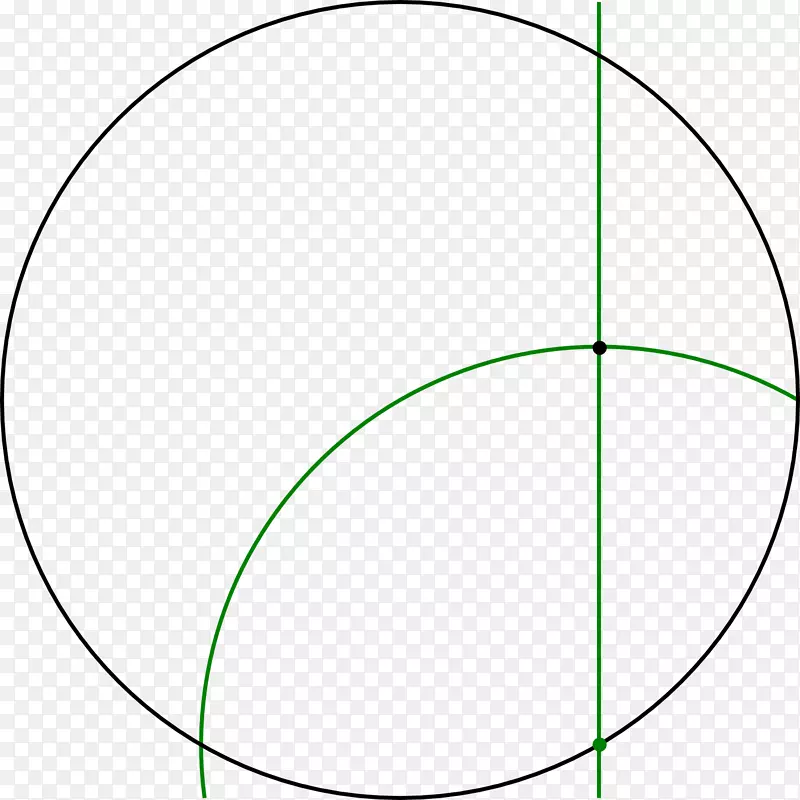 圆心角弧点-水平线