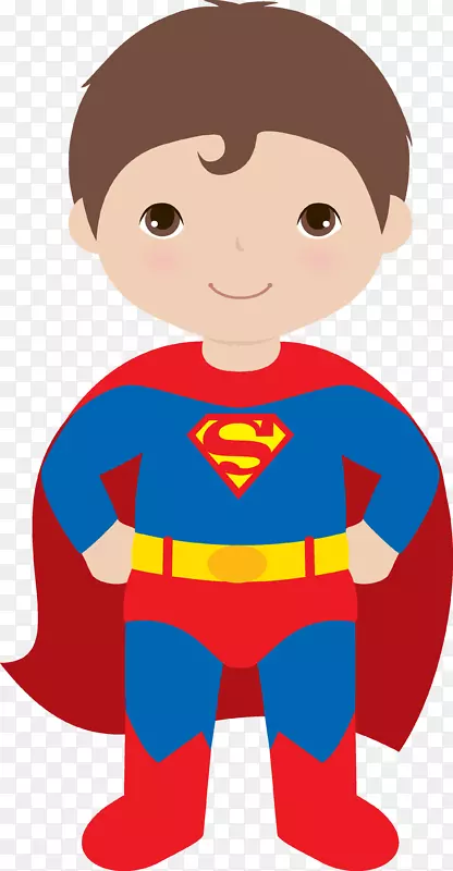 超人贺卡超级英雄生日派对超人