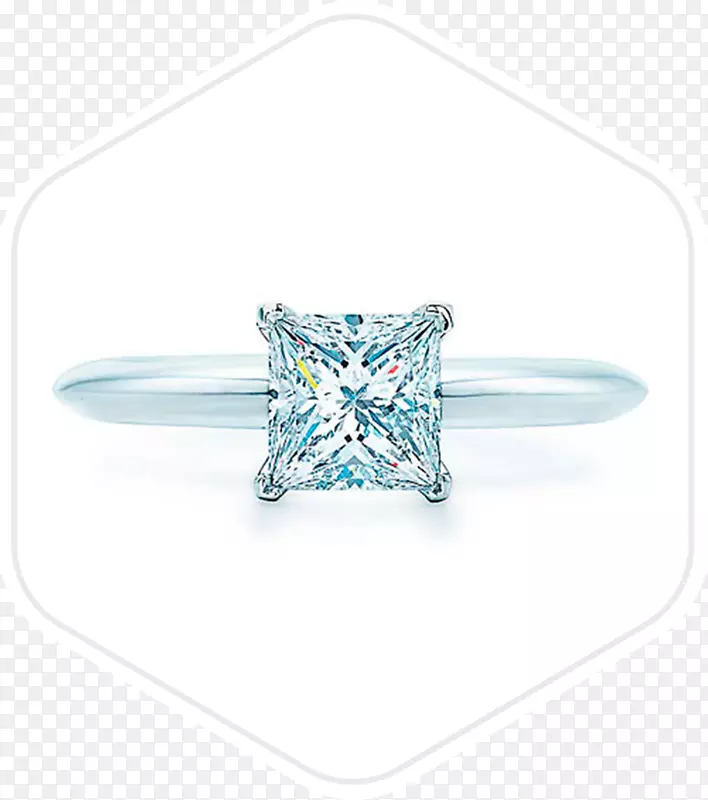 公主切割钻石订婚戒指-钻石