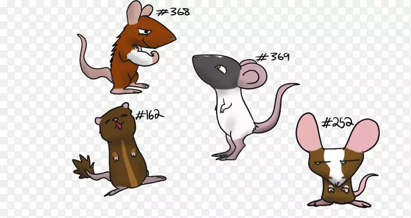 鼠、猫、、兔、鼠