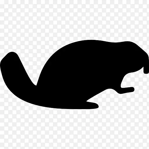 猫科形状北美海狸剪贴画动物剪影