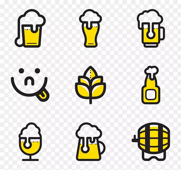 啤酒节啤酒电脑图标喝剪贴画-啤酒