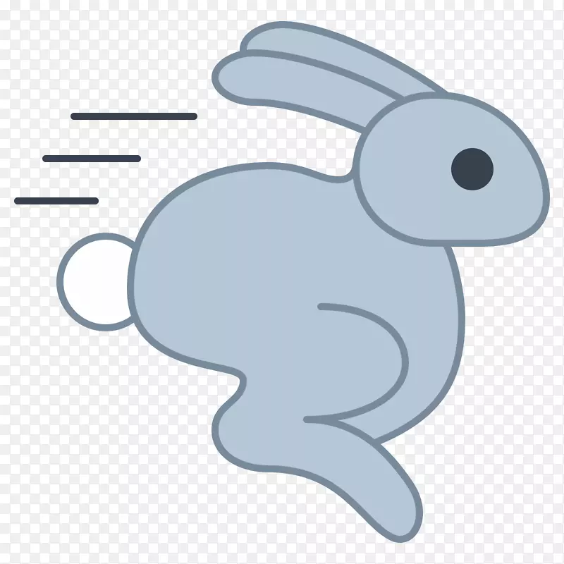 复活节兔子家庭兔子电脑图标-兔子