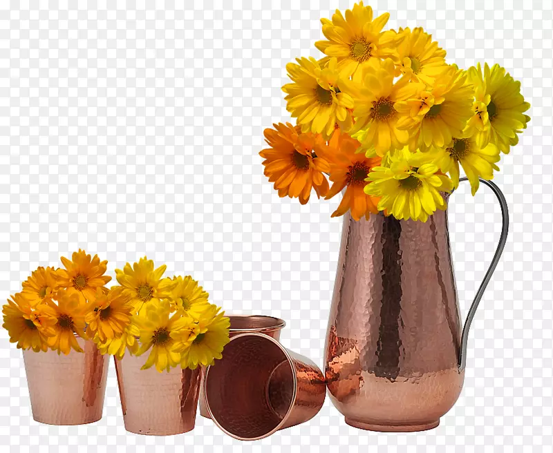 花瓶切花花盆玻璃向日葵