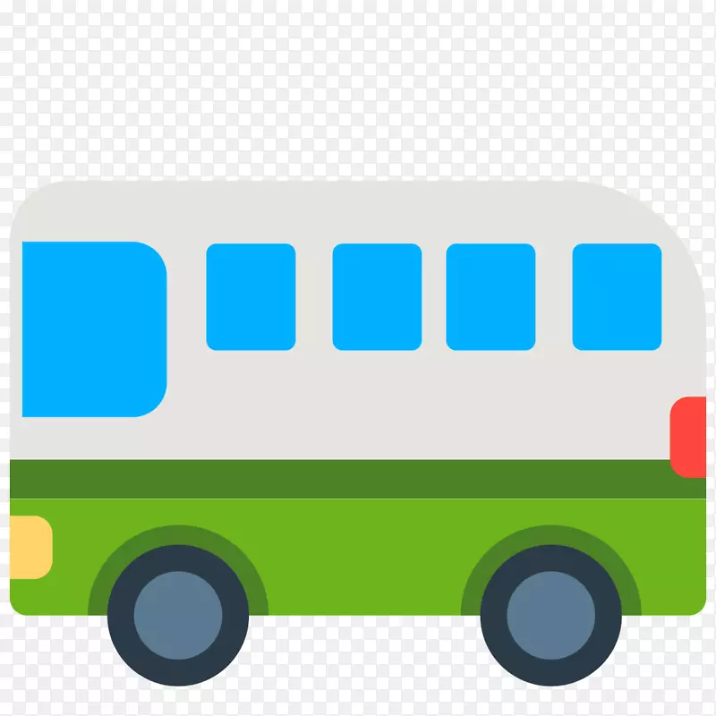 无轨电车表情符号-公共交通-公共汽车