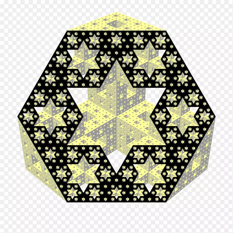 自然门格尔海绵Sierpinski三角扁桃体集对角的分形几何