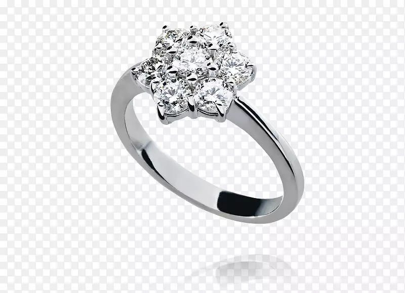 耳环珠宝银订婚戒指-伊娃·朗格利亚