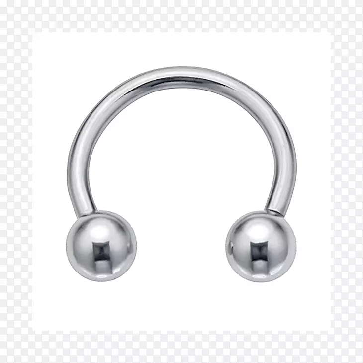 耳环，隔膜穿孔体，珠宝体，穿孔杠铃，杠铃