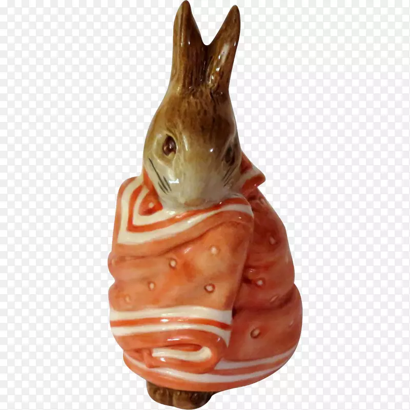 陶瓷兔雕像动物-彼得兔
