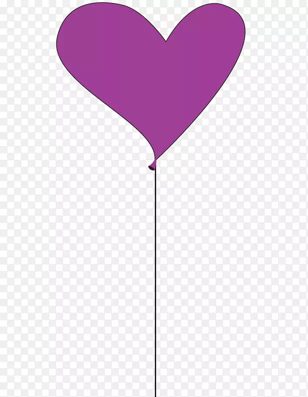 紫色紫红色气球线-母亲节