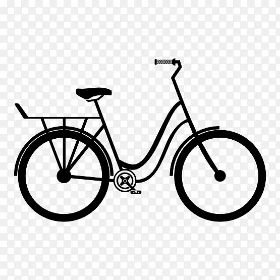 自行车画卡通自行车剪贴画自行车
