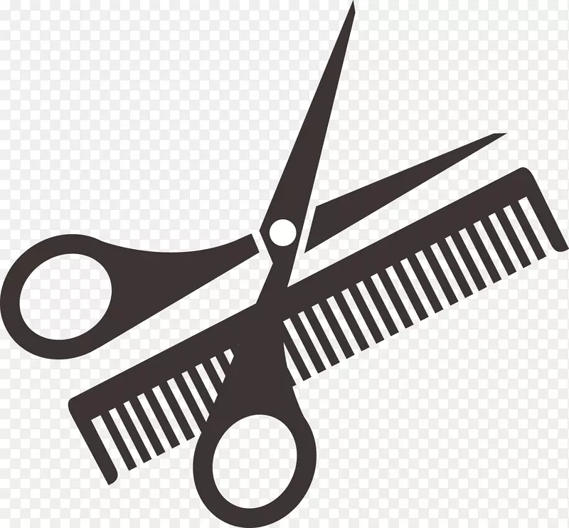 梳子剪刀理发师夹艺术.厨房工具