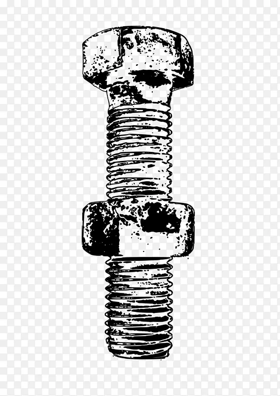 螺母螺栓螺钉夹艺术螺栓