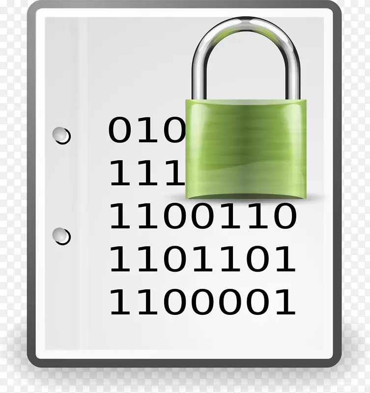 加密计算机图标密钥剪辑艺术挂锁