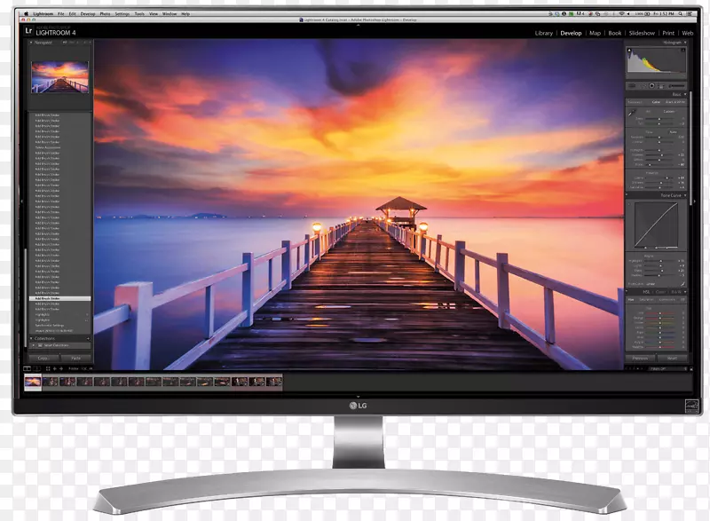 电脑显示器4k分辨率背光lcd超高清晰度电视液晶显示器