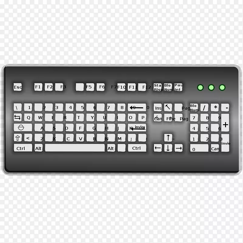电脑键盘电脑鼠标输入装置剪贴画键盘
