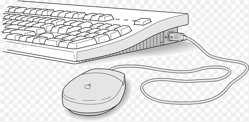 电脑键盘电脑鼠标夹艺术键盘