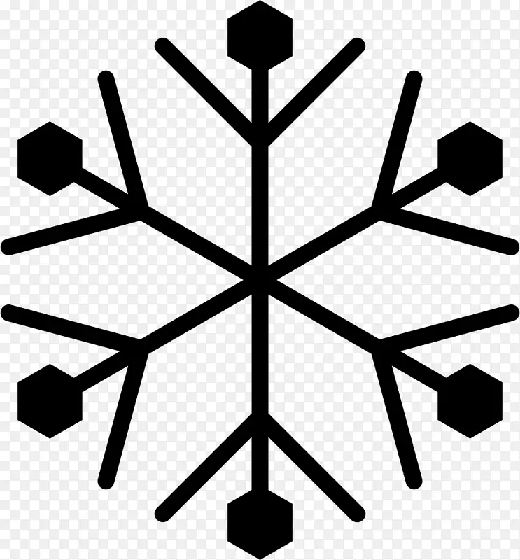 电脑图标雪花冬季雪花