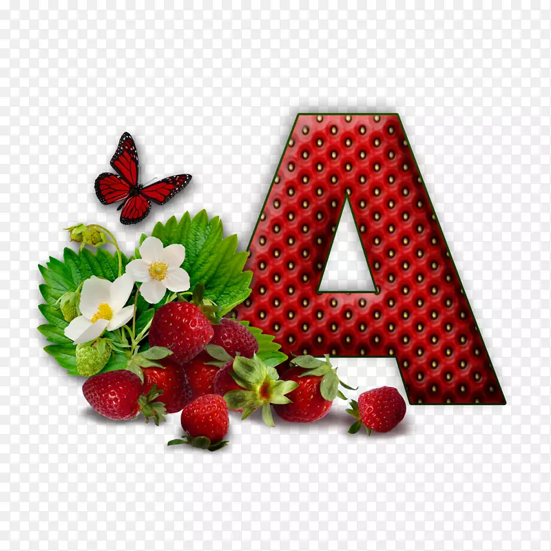 字母k剪贴画-草莓