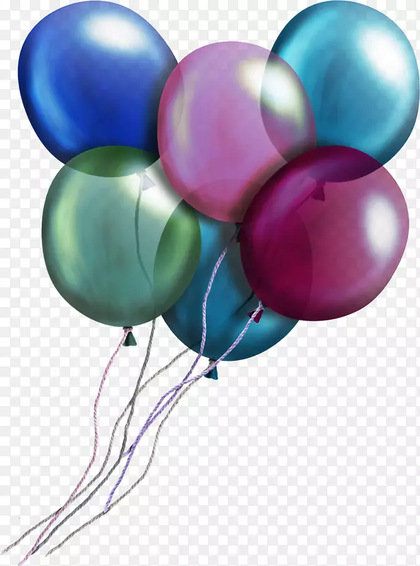 节日生日新年伊始莫罗兹剪贴画-粉红气球