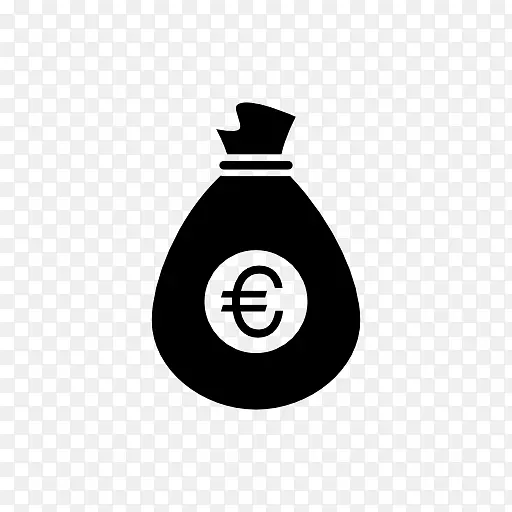 钱袋电脑图标商业金融服务-欧元