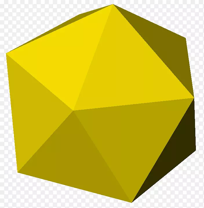 多面体非角三维空间二十面体三角形卢比