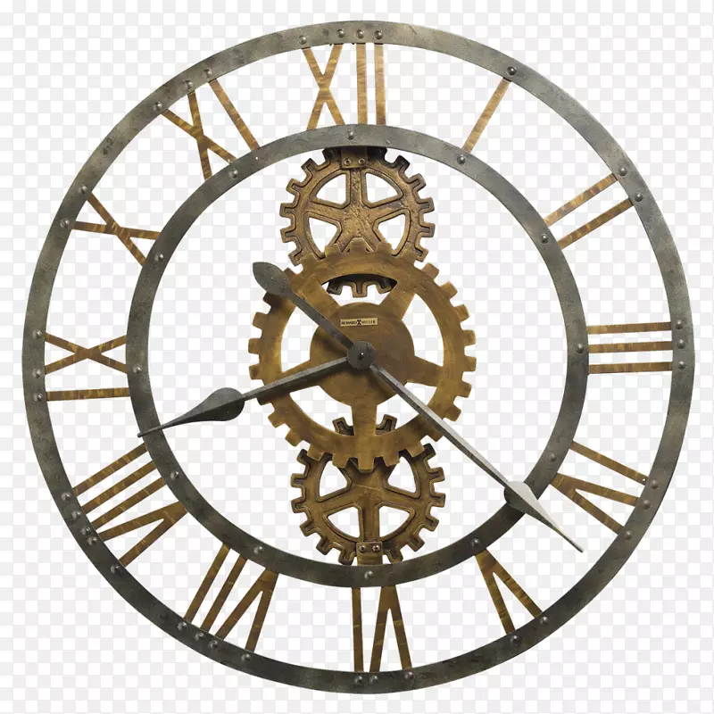 霍华德米勒钟表公司家具石英钟-蒸汽朋克齿轮