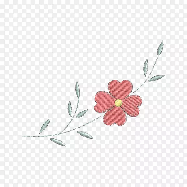 花卉刺绣花瓣图案
