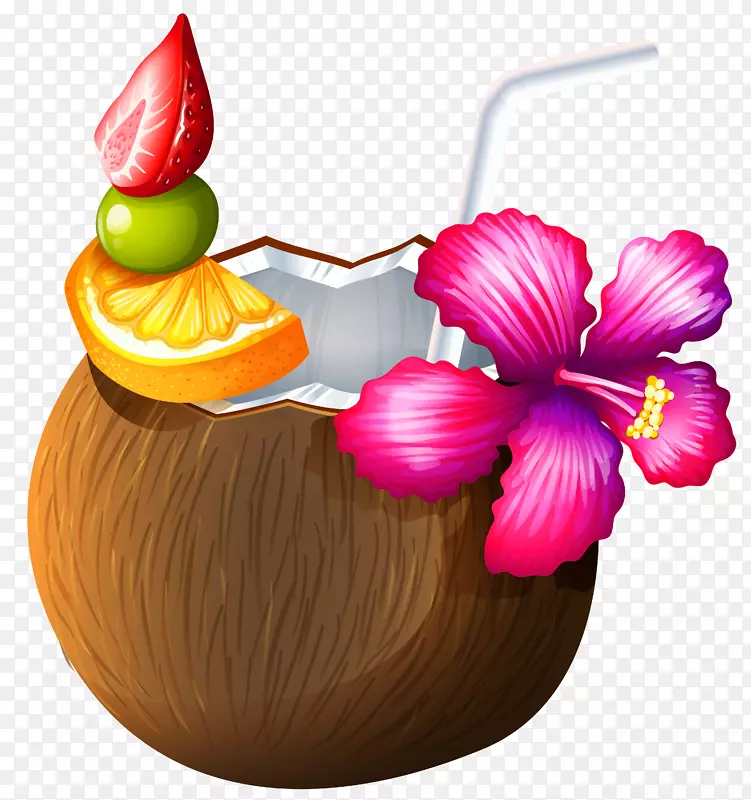 椰子水蓝色夏威夷料理夏威夷鸡尾酒蓝泻湖-芙蓉
