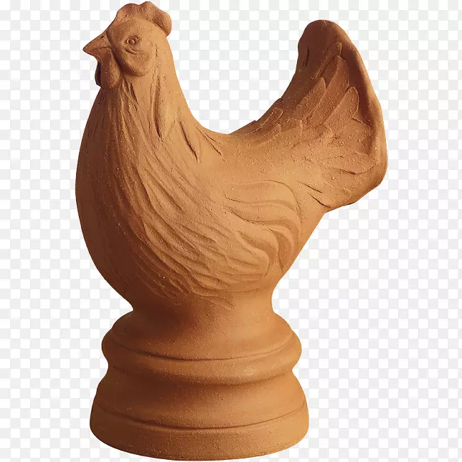 鸡鸟陶瓷雕塑