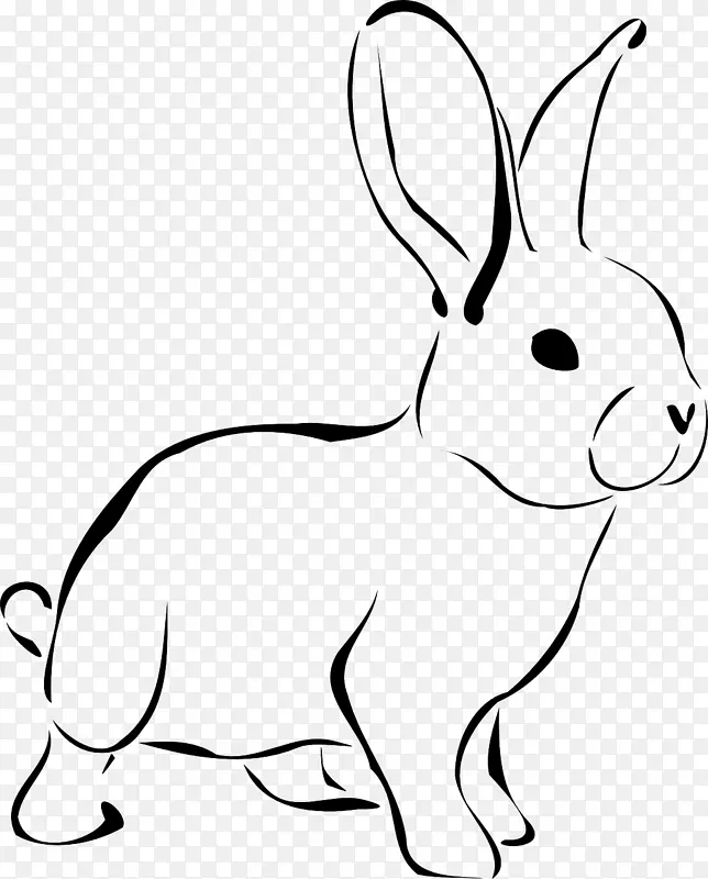 复活节兔子剪贴画-兔子兔