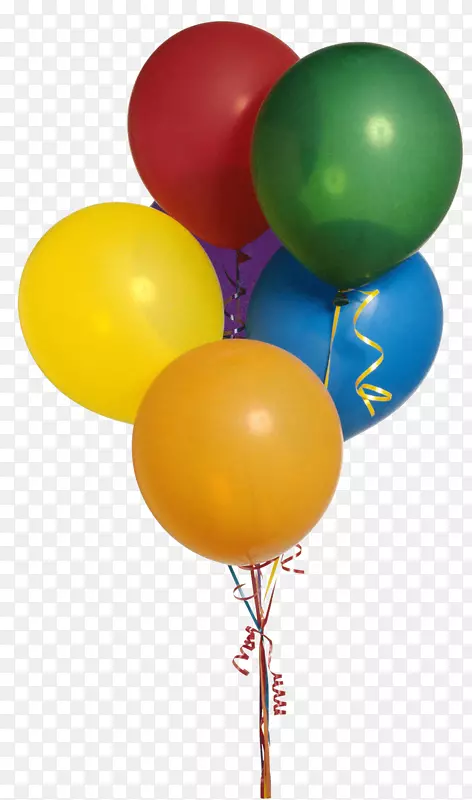 气球生日蛋糕剪贴画-气球