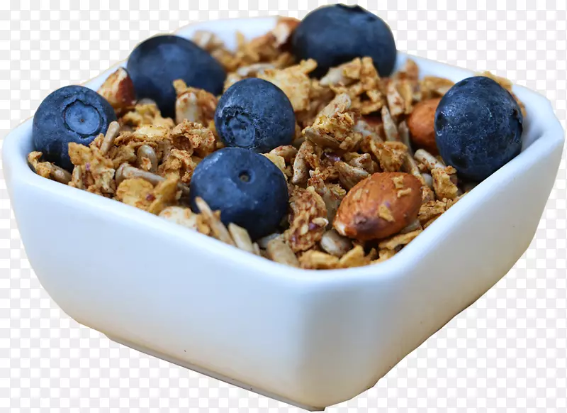 早餐谷类食物素食-蓝莓