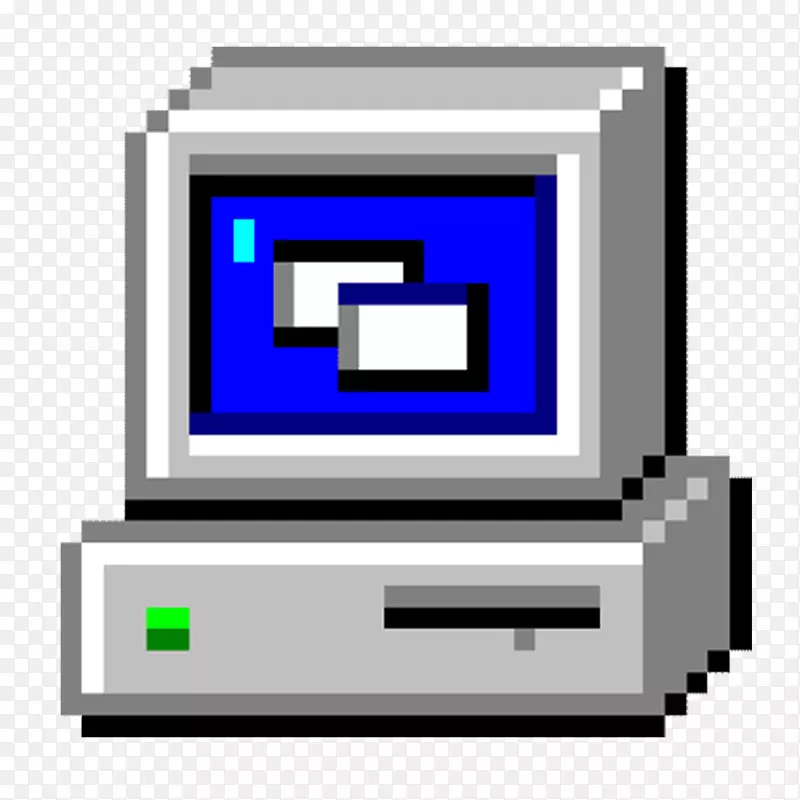 Windows 95计算机图标Windows 3.1x膝上型计算机-CPU