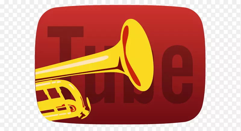 喇叭-铜管乐器标志-youtube